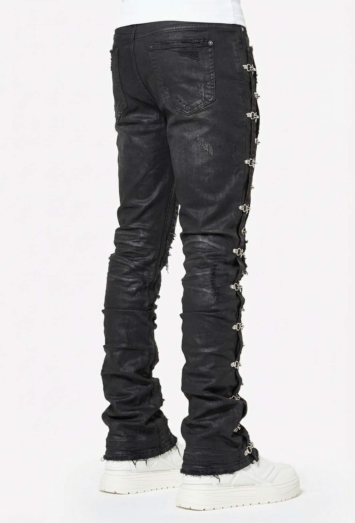 Obsidian Black Aviation Clasp Denim