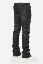 Obsidian Black Aviation Clasp Denim