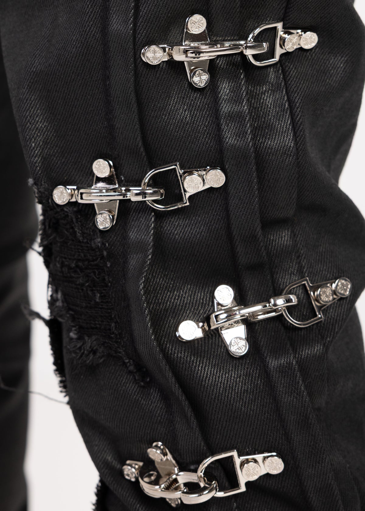 Obsidian Black Aviation Clasp Denim