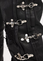 Obsidian Black Aviation Clasp Denim