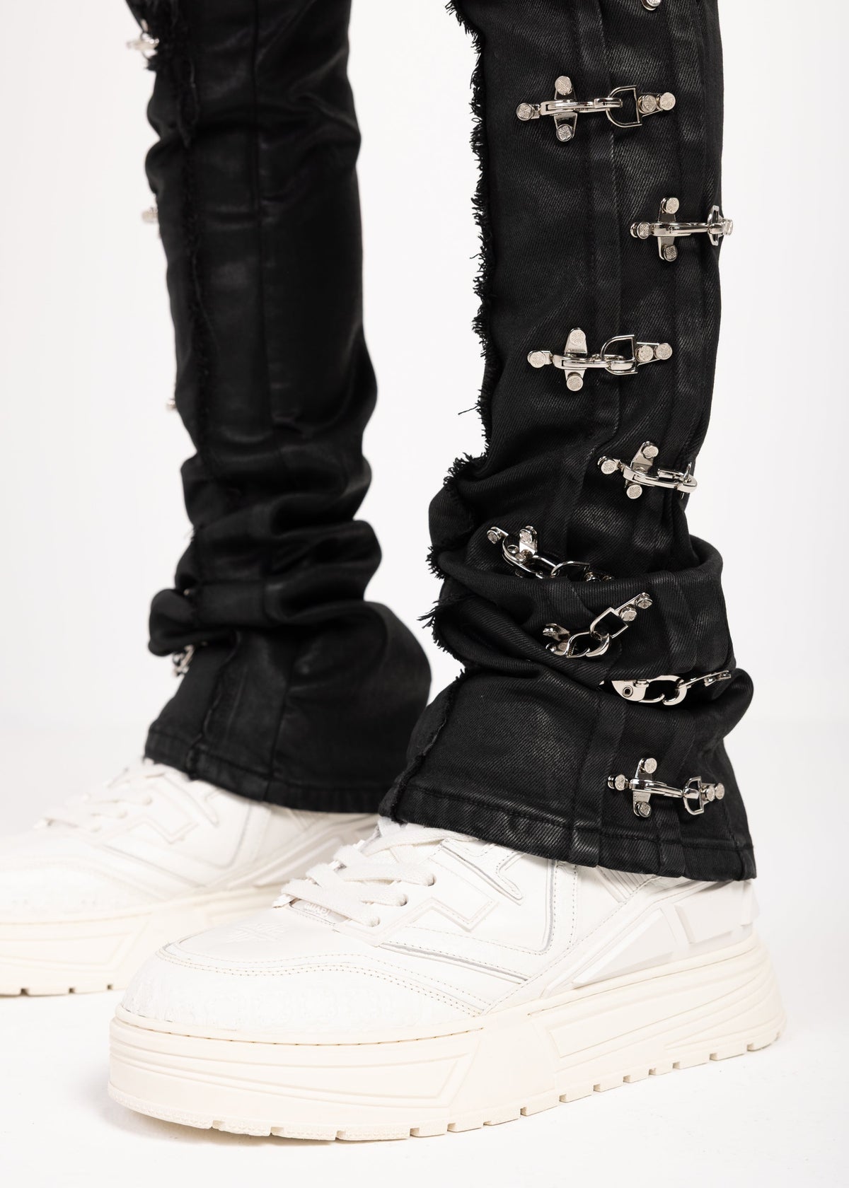 Obsidian Black Aviation Clasp Denim