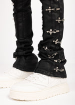 Obsidian Black Aviation Clasp Denim