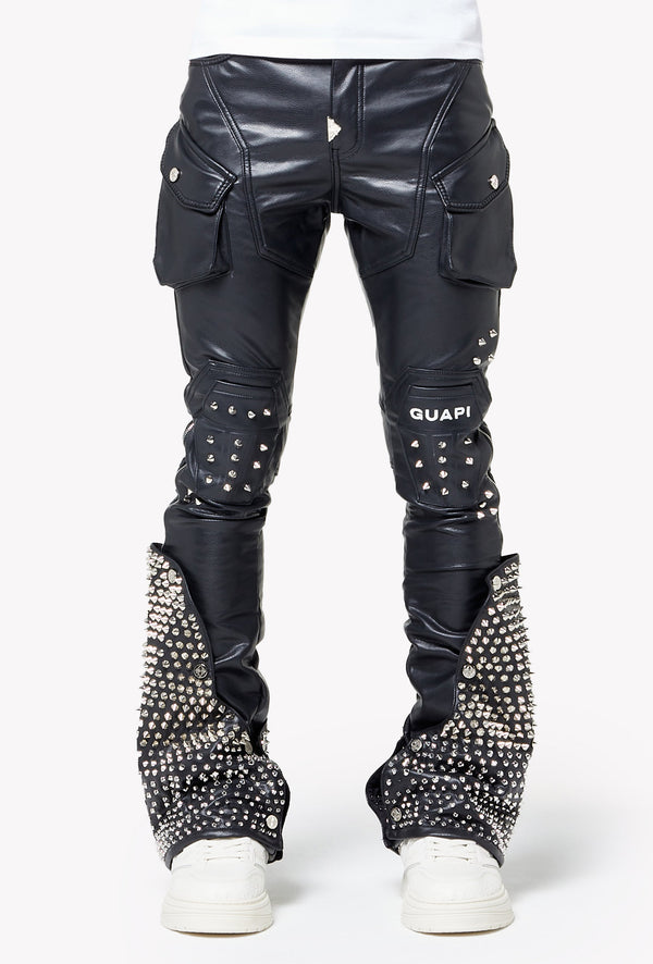 Black Coffin Arc Leather Pant V2