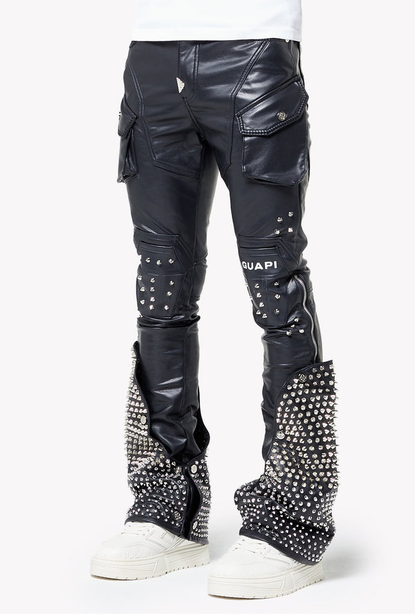 Black Coffin Arc Leather Pant V2