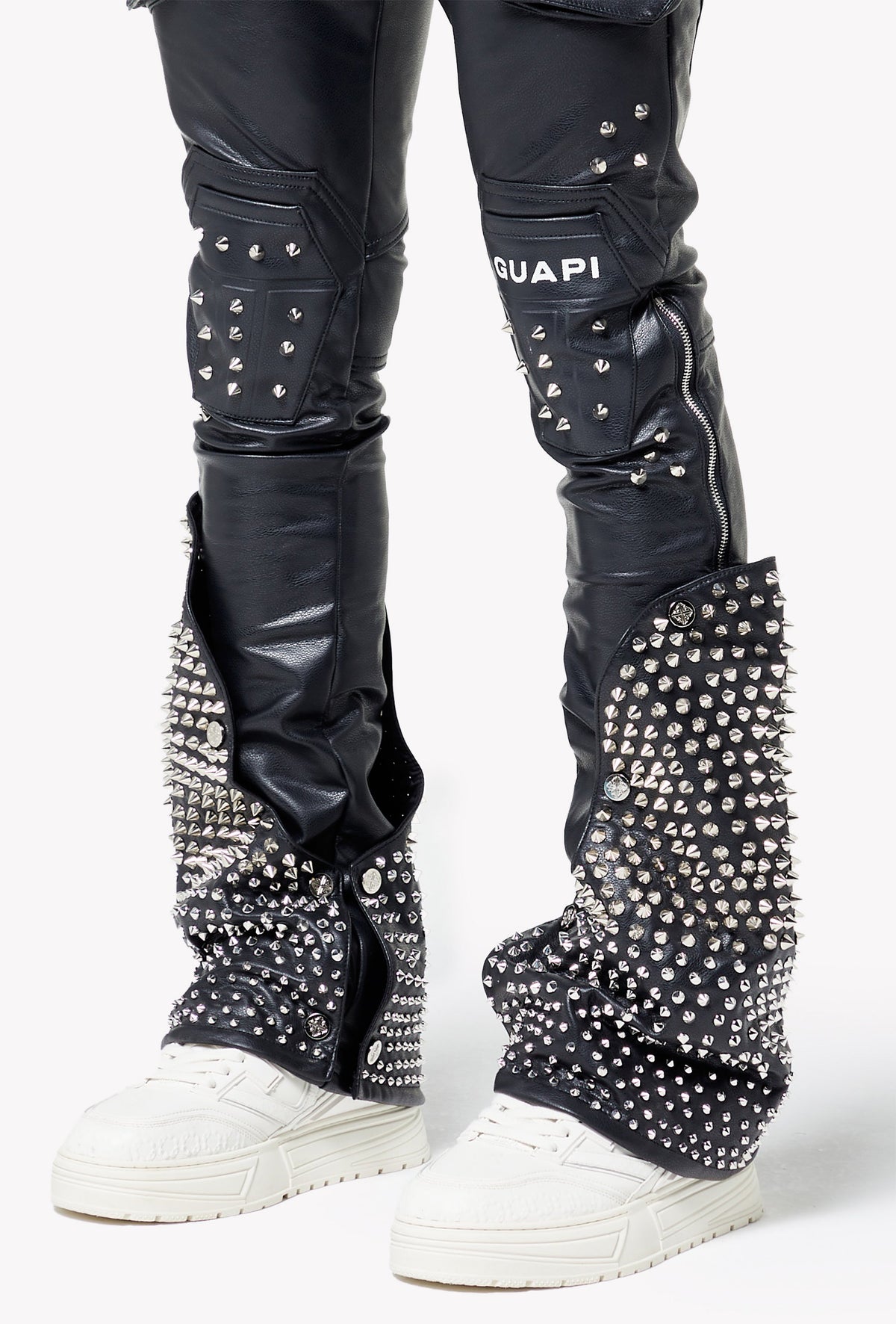Black Coffin Arc Leather Pant V2