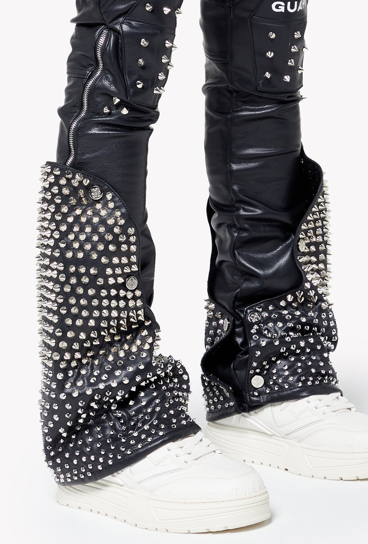 Black Coffin Arc Leather Pant V2