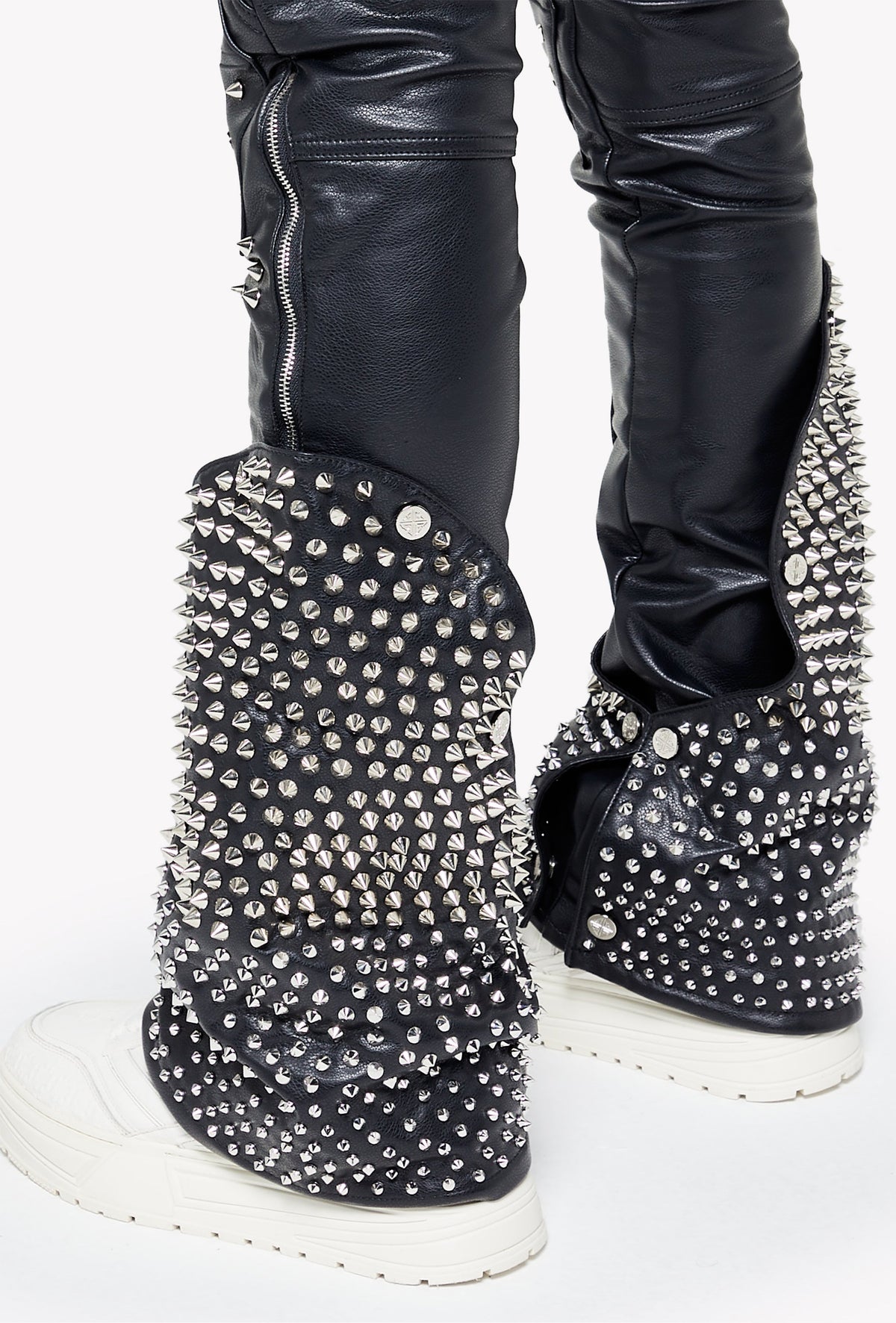 Black Coffin Arc Leather Pant V2