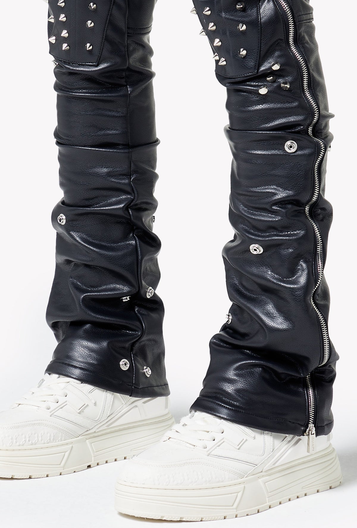 Black Coffin Arc Leather Pant V2