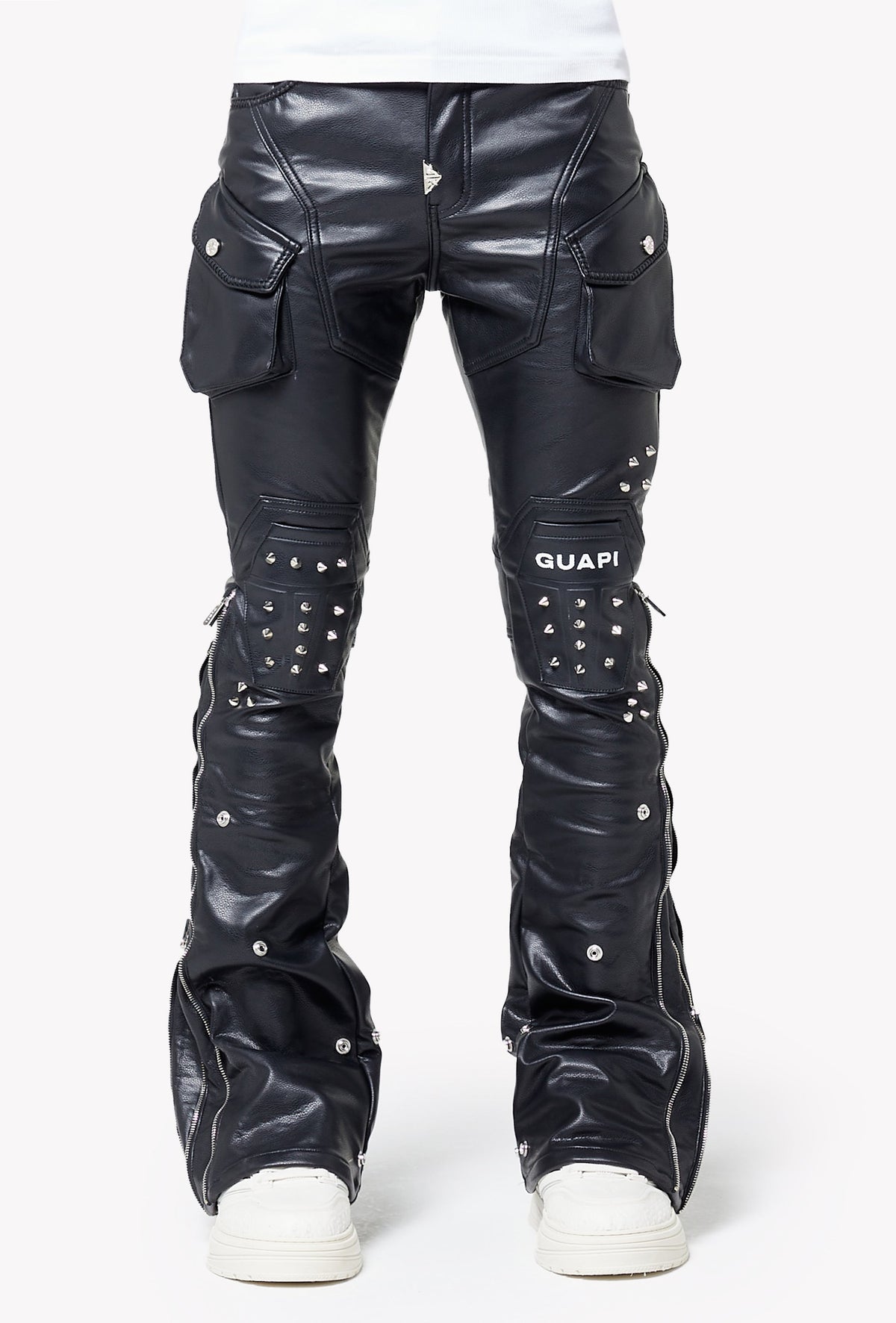 Black Coffin Arc Leather Pant V2