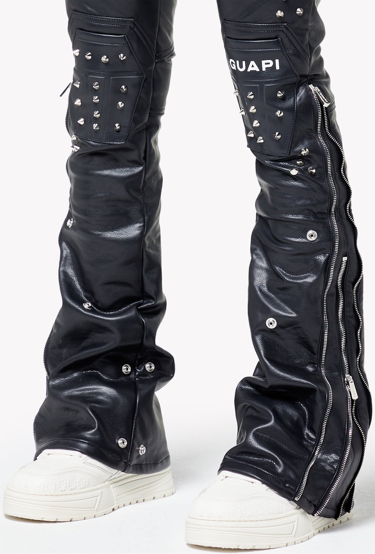 Black Coffin Arc Leather Pant V2