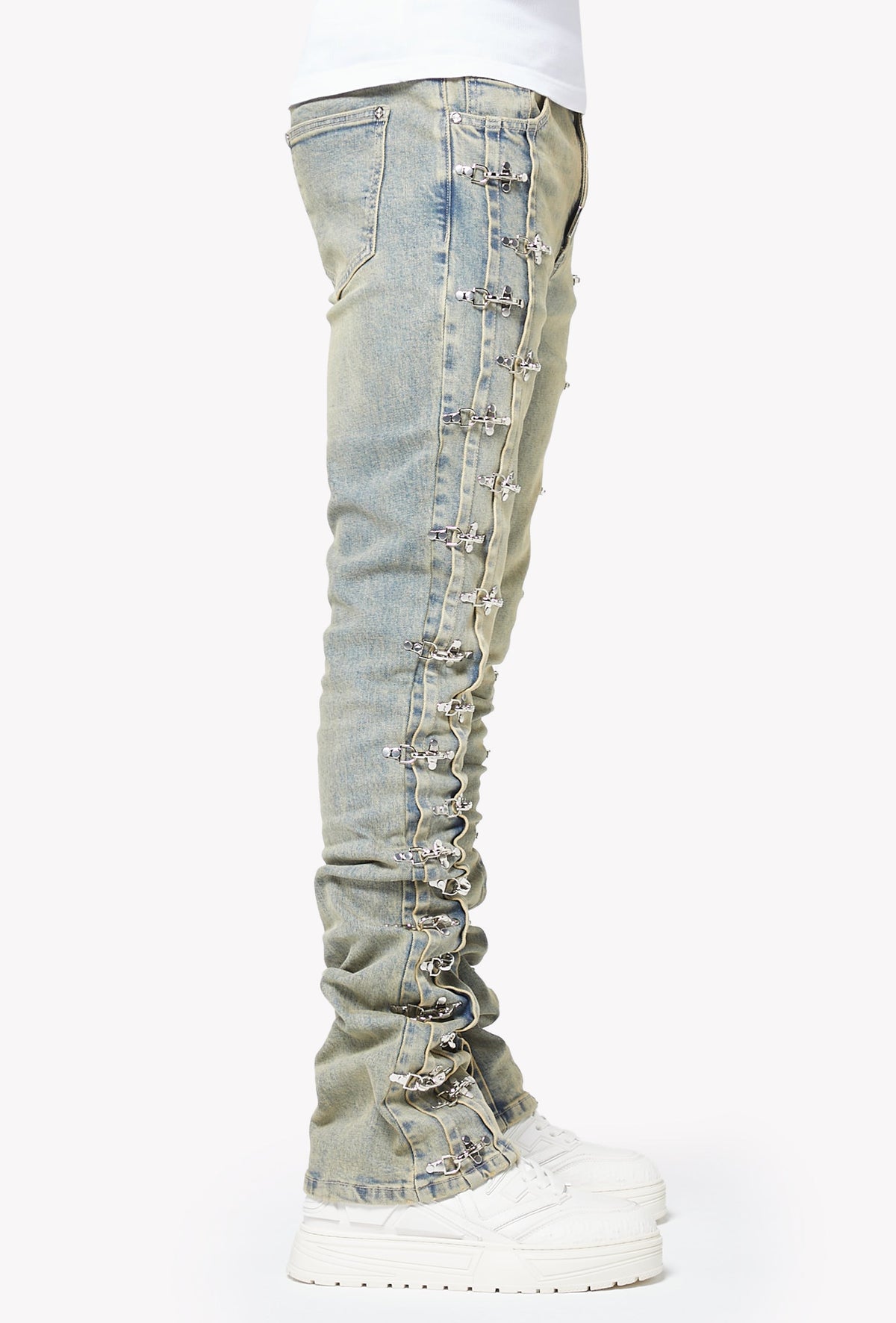 Vintage Blue Aviation Clasp Denim