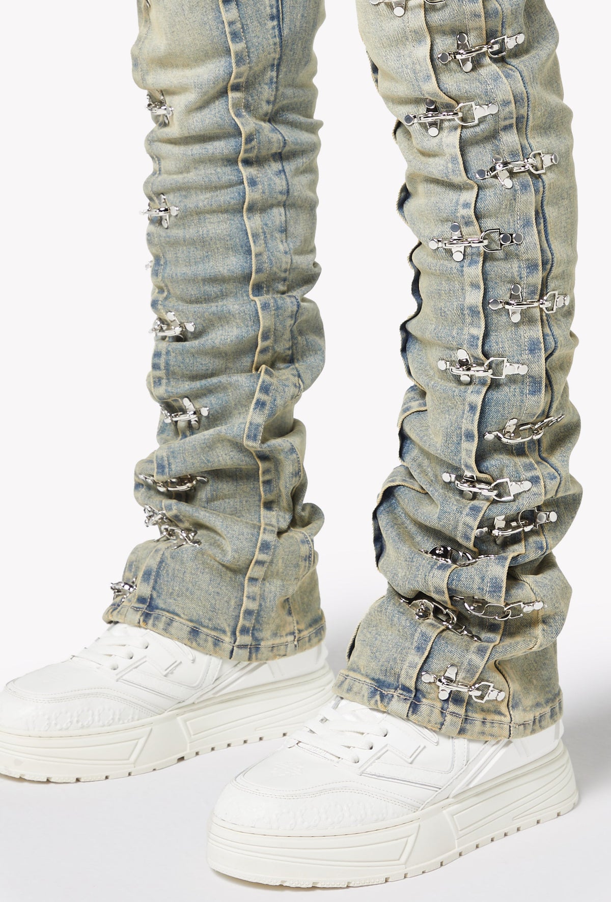 Vintage Blue Aviation Clasp Denim