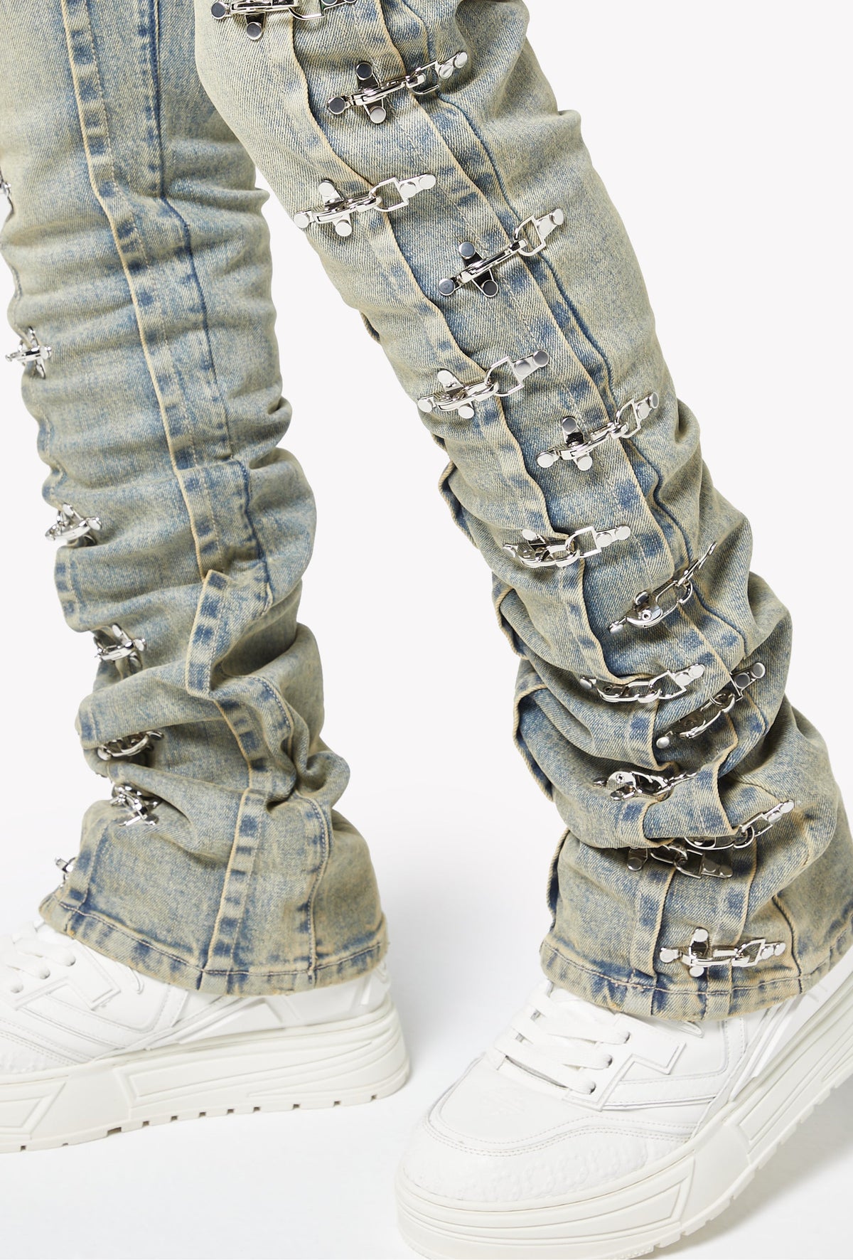 Vintage Blue Aviation Clasp Denim