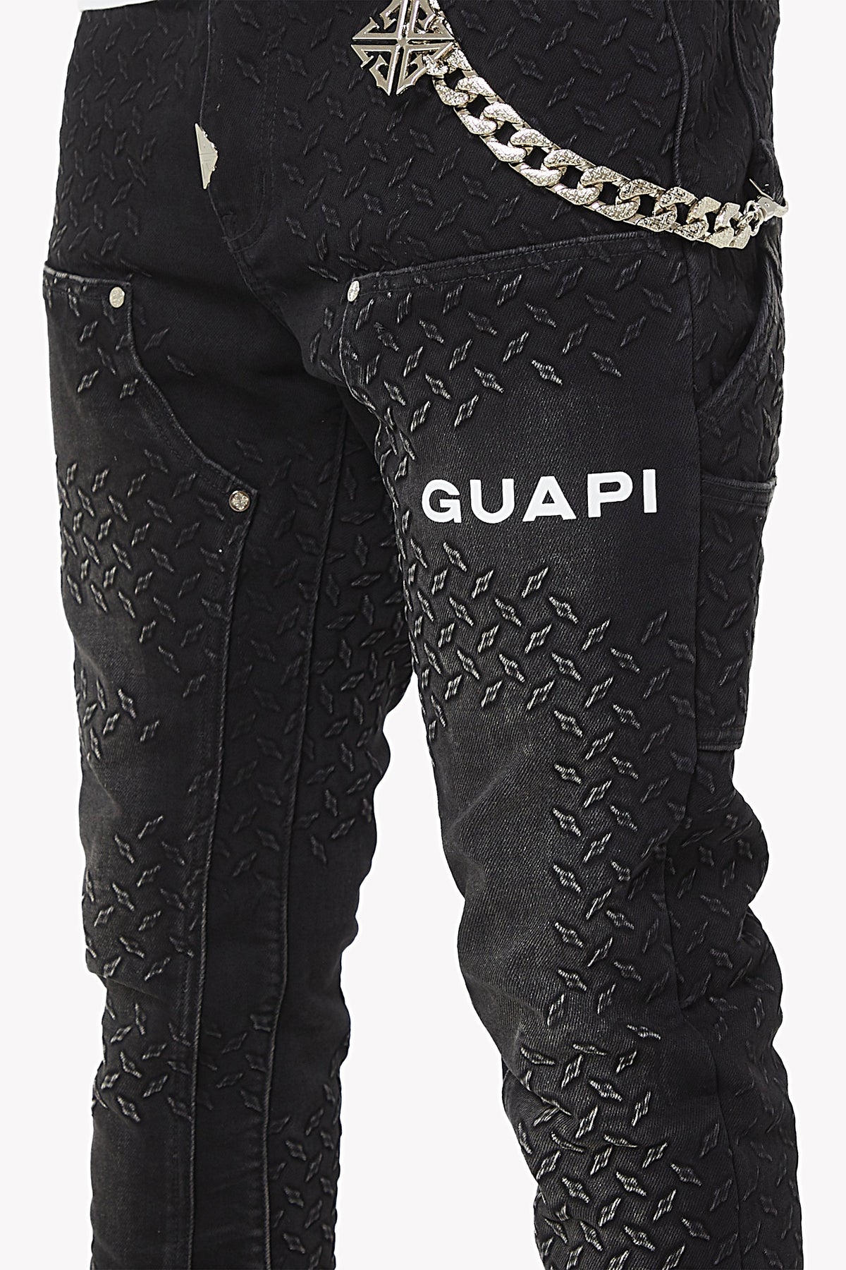 Obsidian Black Steel Plate Carpenter Denim