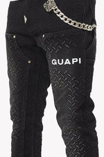 Obsidian Black Steel Plate Carpenter Denim