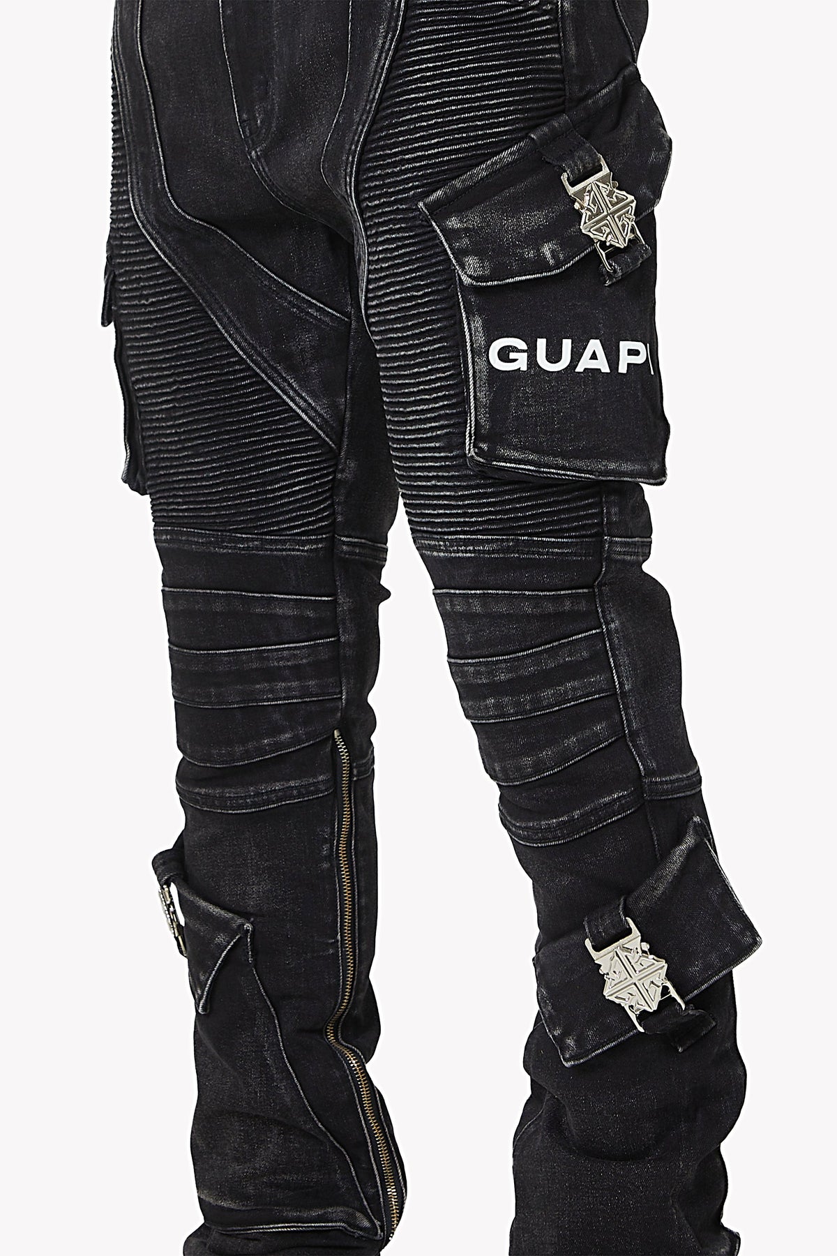 Vintage Black Oblivion Biker Denim