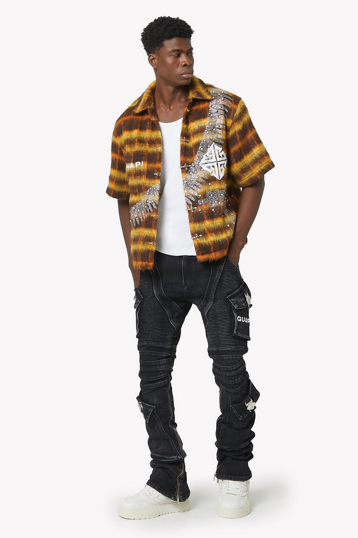 Vintage Black Oblivion Biker Denim