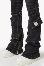 Vintage Black Oblivion Biker Denim