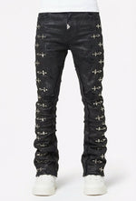 Obsidian Black Aviation Clasp Denim
